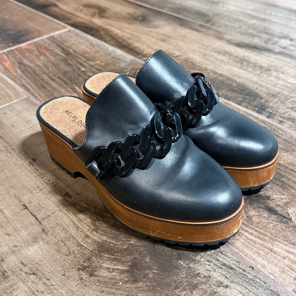Kelsi Dagger Women's Brooklyn Weather Platform Clog, Black, 7.5